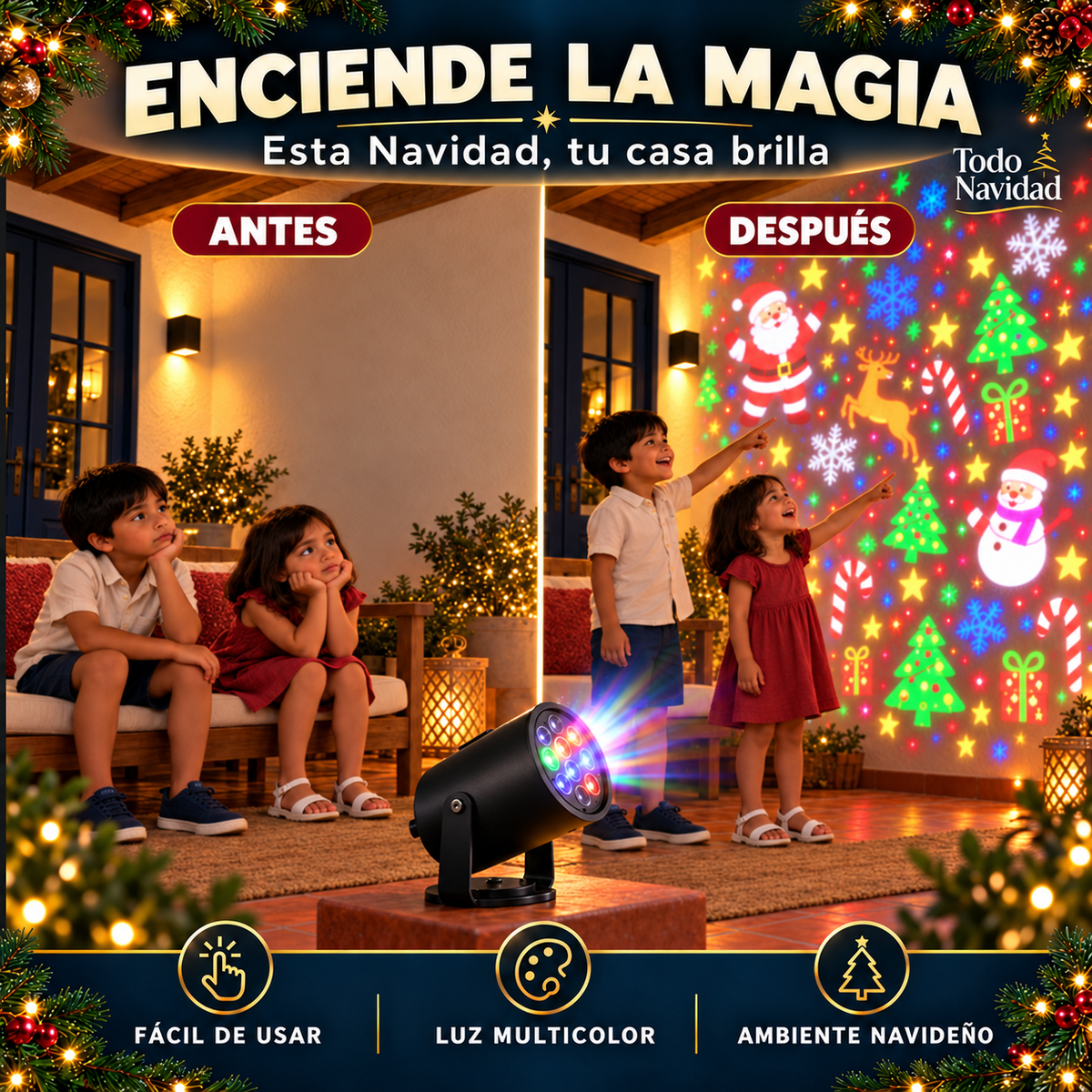 Proyector Navideño LED Multicolor