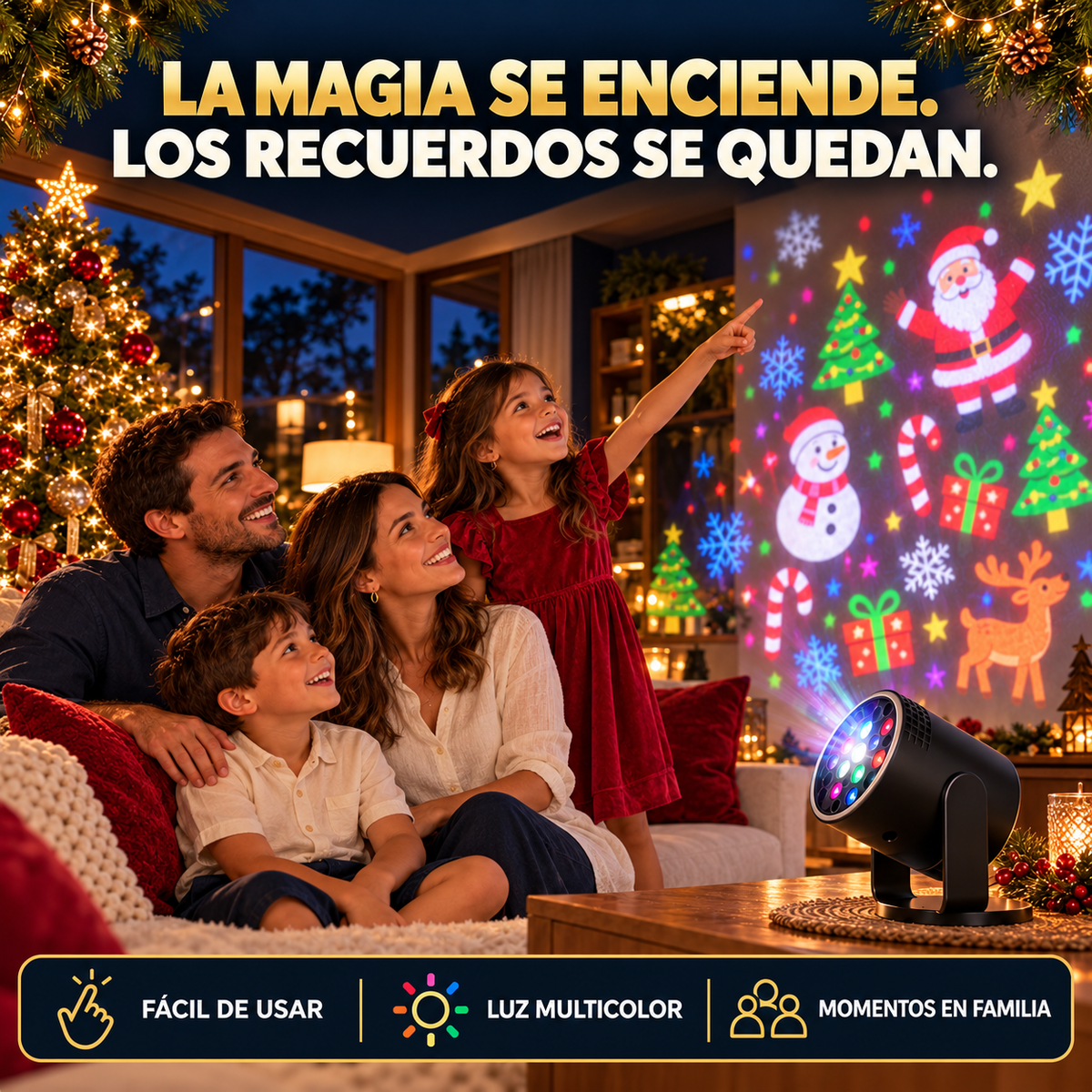 Proyector Navideño LED Multicolor